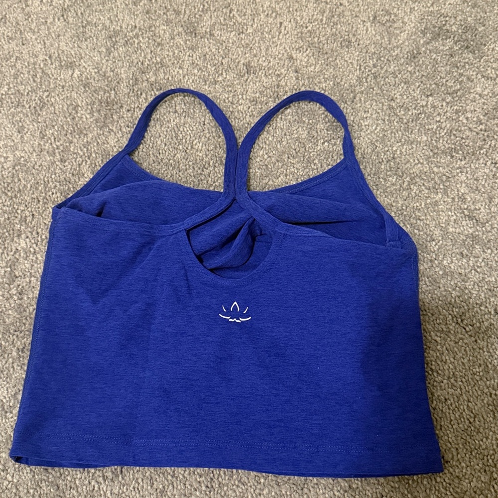 Spacedye Slim Racerback Cropped Tank - Picture 3 of 3